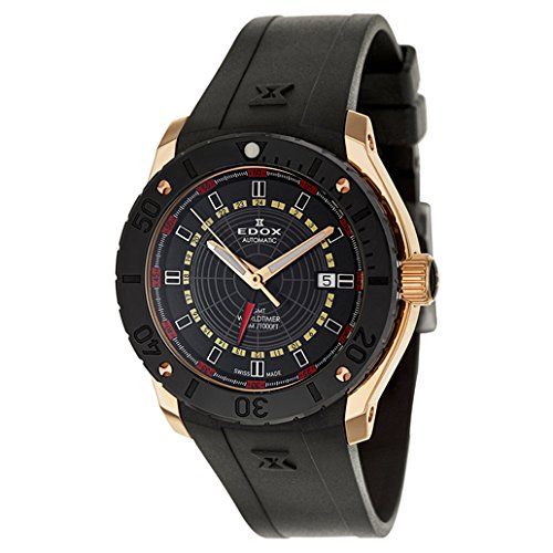 93005 37R NOJ Edox Class 1 GMT Worldtimer Men's Automatic Watch 93005-37R-NOJ