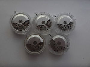 Lot of 5 Original Valjoux 7750 25 Jewels Decored Blue Screws Movements New