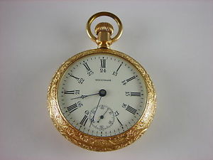 Antique Waltham Canadian Pacific Railway 18s 17 jewel pocket watch. Made 1896