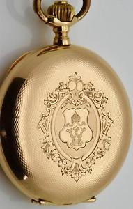 WWI German Royal award Glashutte  CHRONOMETER 14k gold watch.Kaiser Wilhelm II