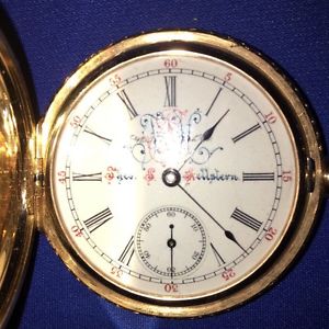 14kt solid gold (appraised at $16,000.00) Watham Custom Made Pocket Watch