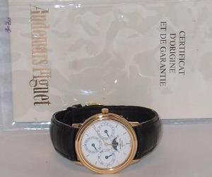 Audemars Piguet Amazing Solid 18K Gold Quantieme Perpetual Moonphase For Men