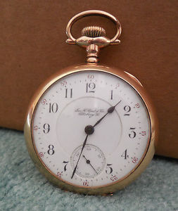 18S Hamilton 17J 938 Private Label Open Face GF Pocket Watch