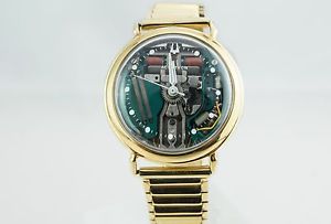 14K Bulova Accutron Spaceview Wrist Watch, Cal 214 Circa 1960's