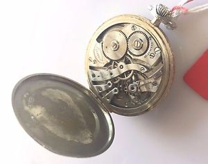 Howard White Gold 17 Jewel Temperature Adjustment Pocket Watch