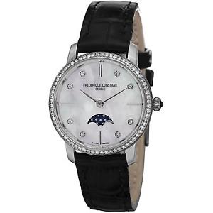 Frederique Constant Slim Line Women's Diamonds 30mm Quartz Watch FC206MPWD1SD6