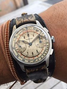 Vintage military Marvin Chronograph with Valjoux 22 and original Bund strap.