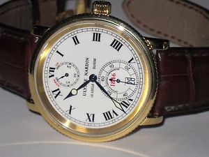 Mens Ulysse Nardin 1846 Le Locle Chronometer 18K Solid Gold