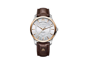 Maurice Lacroix Pontos Day Date Automatic Watch, ML 115, 24k Gold, 41mm, Leather