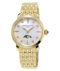 Frederique Constant Montre Bracelet Pour Femmes Slimline Phase De Lune