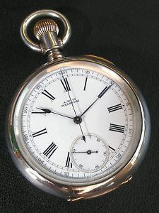 RARE&UNIQUE AMERICAN WATCH CO. WALTHAM USA DOCTORS WATCH STERLING SILVER
