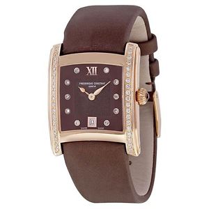 Frederique Constant FC-220CHD2ECD4 Womens Brown Dial Analog Quartz Watch