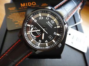 Genuine Mido Multifort 42mm BLACK Power Reserve PVD M005.424.36 watch ETA 2897
