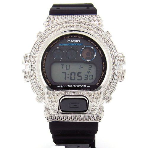 DW-6900 Casio G-Shock Custom 4.50 ct Diamond 466 pcs Mens Watch