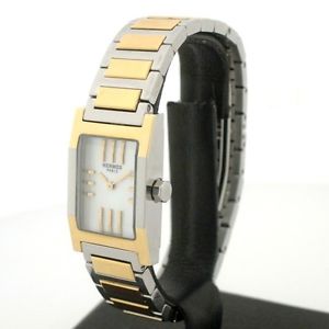 Pre-Owned HERMES Tandem SS/YGP White Dial Women's Quartz Wristwatch TA1.220, MR
