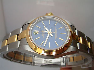 ROLEX OYSTER PERPETUAL LADY 76183 ANNO 1999 ACC & ORO 18 KT AUTOMATICO OROLOGIO