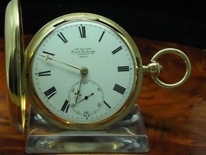 JAMES MCCABE 18kt 750 GOLD SAVONETTE SPRUNGDECKEL TASCHENUHR SCHLÜSSELAUFZUG
