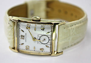 VINTAGE HAMILTON 14K YELLOW GOLD UNISEX WATCH CHRONO AUTOMATIC CAL 754
