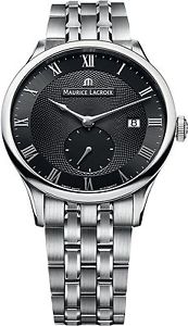Maurice Lacroix Masterpiece Automatic Black Dial Mens Watch MP6907-SS002-... New