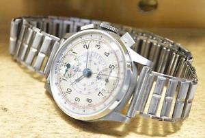 VENUS 170 Vintage BABY CHRONOGRAPH WATCH WITH TELEMETRE SCALE N.O.S