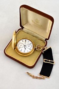 RARE 18CT Gold Stewart Dawson & Company Split Seconds Men's Antique Pocket Watch