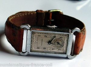 TAVANNES 1940's exceedingly rare model with hinged handles style reverso Lecoult