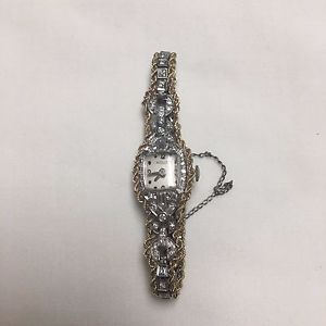 Vintage Nicolet Women's Watch Set in Platinum