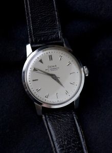 Vintage Rare Dead-Beat Seconds Doxa Mint Doctors Watch Swiss 1950's Serviced