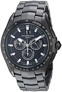 Emporio Armani Swiss Made Men's Quartz Stainless Steel Dress Watch Color:... New