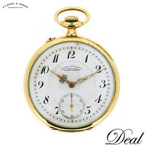 A Lange & Sohne Pocket Watch K14YG Box