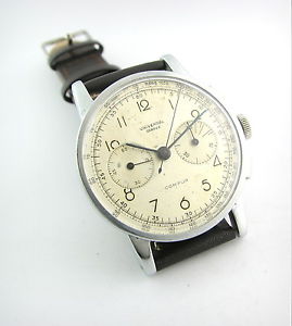 Vintage Watch....UNIVERSAL GENEVE COMPUR Chronograph..Cal.281...40's....Nice!!