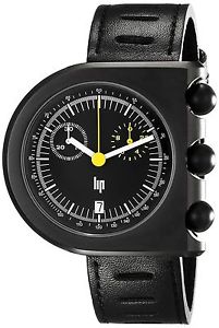 Lip Men's 1892542 Mach 2000 Chronograph Analog Display Swiss Quartz Black... New
