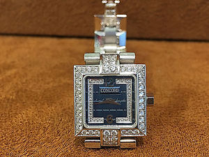 18k white Gold Concord Watch With Diamonds Women Quartz Watch.