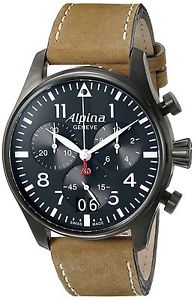 Alpina Men's AL-372N4FBS6 Startimer Pilot Chronograph Big Date Analog Dis... New