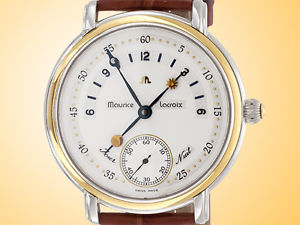 Maurice Lacroix Masterpiece Jour Nuit Manual Wind 18K Yellow Gold / Steel Watch
