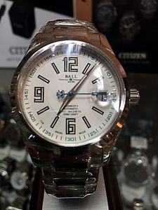 Authentic Ball Engineer II Arabic White Face Automatic NM1020C-S4-WH Men Watch