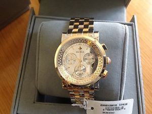 Michelle Ladies TwoTone Chrono High Shine Diamond Sports Sail Watch MWW01C000132