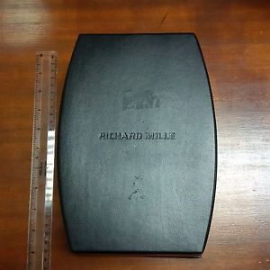 RICHARD MILLE BLACK LEATHERETTE WATCH BOX RARE EXCLUSIVE