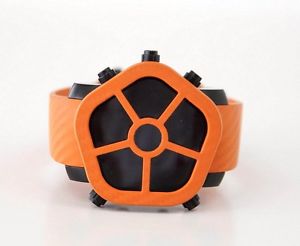 JACOB & CO. Ghost Watch Orange and Black 47MM Digital LCD Screen RARE COLOUR