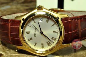 Ebel Classic 18k Gold Mens 18k Yellow Gold model 8255f41 Box Papers Card