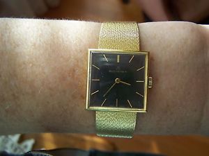 Vintage BUCHERER 18k GOLD wristwatch, 17j, Manual wind, runs well