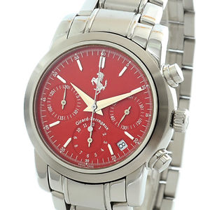 Pre-Owned GIRARD-PERREGAUX Ferrari Chrono SS Red Dial Men's Auto Watch 8020, ML