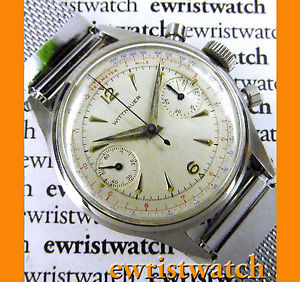 Vintage 1960's Wittnauer SS Chronograph Wristwatch cal. 14W (Venus 188)