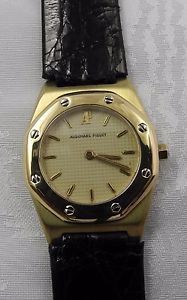 Audemars Piquet "Royal Oak" Quartz Uhr 750 Gelbgold Damenuhr Armbanduhr image 1