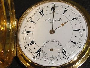 J. SIEGRIST & Co. "GIRARD PERREGAUX" 18K GOLD 20 JEWEL DETENT CHRONOMETER, c1878