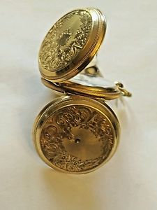 Antique Pocket Watch Wheeler Parsons 18k Gold 1860's Rare Key Wind Full Hunter