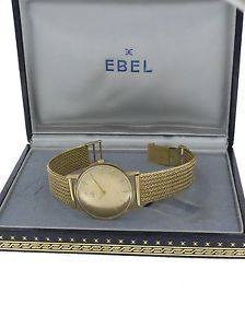 EBEL VINTAGE ARMBANDUHR 585 / 14 Karat GOLD HANDAUFZUG RARITÄT !