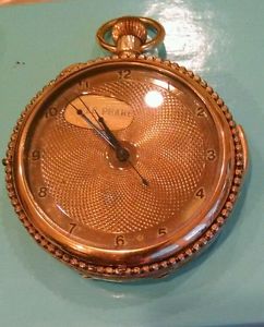 Rare LePhare 18K 3.4 Troy Oz HP Repeater Pocketwatch runs but needs TLC