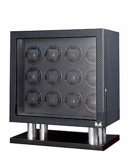 VOLTA Automatic Twelve Watch Winder - Carbon Fiber: Signature Series