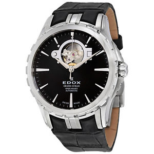 Edox Grand Ocean Black Dial Mens Watch 85008 3 NIN